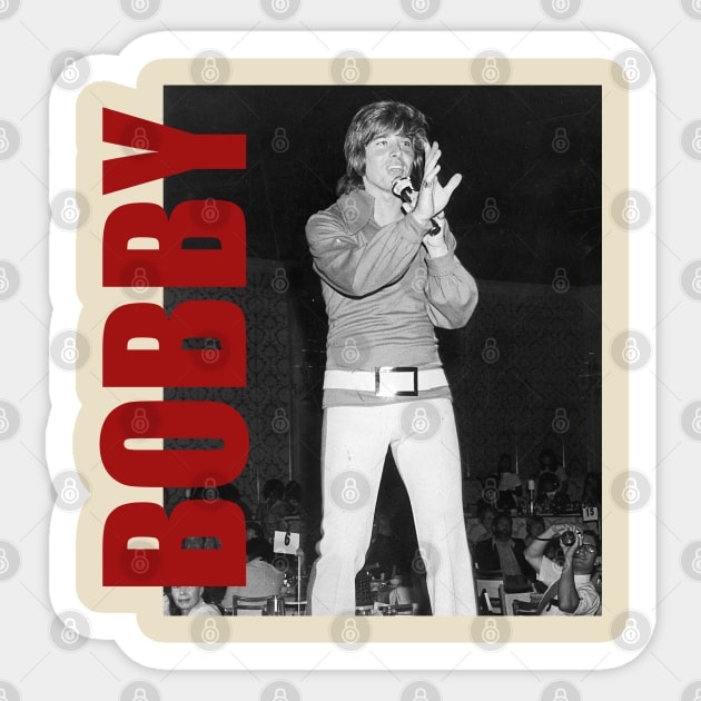 Bobby Sherman - Retro Aesthetic Fan Art Sticker by JULIAN AKBAR PROJECT